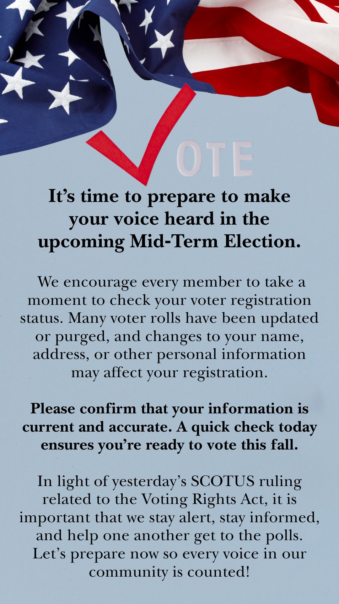 Voting information